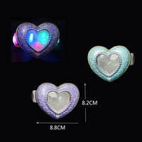 Bracelet lumineux en plastique en forme de cœur pour la Saint-Valentin, accessoire LED en gros, cadeaux de la Saint-Valentin pour couple