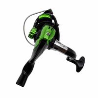 Moulinet de pêche taille 1000-7000 léger et durable, bobine ABS noir-vert, 1 roulement à billes, eau salée/eau douce, directement de l'usine