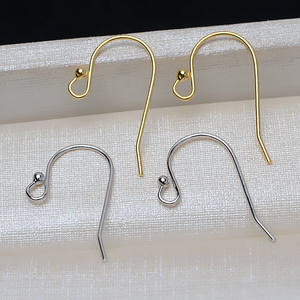 Handmade 10-Pairs 925 Silver Ball Ear <b>Hooks</b> Shaped 20mm Bead <b>Earrings</b> with Empty Tray Simple Accessory Design - Product Image 1