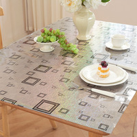 Nappe en PVC transparente imprimée au laser de haute qualité, nappe en PVC transparente laser, nappe en PVC