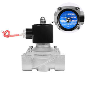 אוטומטי 24VDC 220VAC 2 דרך אוויר מים נירוסטה חשמלי סולנואיד <span class=keywords><strong>valve</strong></span> - Product Image 2