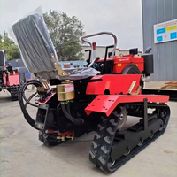 Tracteur chenillé agricole compact 25hp/35hp neuf, vente chaude, fourni directement par l'usine, avec cultivateur rotatif