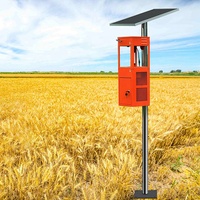 Lampe Solaire LED Anti-Nuisibles à Aspiration Éolienne pour Vergers et Agriculture Extérieurs – Attrape-Insectes et Attrape-Mites