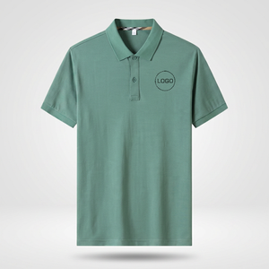 Camisa Polo Oxford de Algodón para Hombre, Manga Corta, Logotipo Bordado en la Parte Delantera, Color Sólido, Casual, Transpirable, Corte Regular - Product Image 4