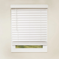 Ventes directes d'usine de rideaux de fenêtre en PVC sans fil 2 ''stores en faux bois