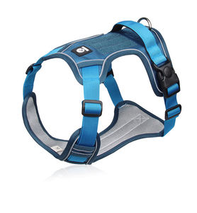 Hot Selling Adjustable Nylon Dog Harness Breathable Vest Reflective <b>Padded</b> Protective Cover Wholesale Outdoor Pet Sports No Pull - Product Image 3