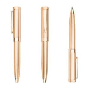 Mini Bolígrafo Dorado de Acero Inoxidable con Logotipo Personalizado, Bolígrafo Giratorio para Escribir - Product Image 2