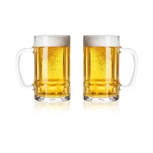14 औंस शीर्ष विक्रेता थोक बीयर चश्मा मग पारदर्शी कस्टम लोगो पेयजल शराब बीयर ग्लास