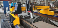 Machine de découpe plasma à portique cnc lansun avec machine de découpe d'acier rotative infinie en mode flamme