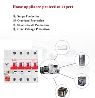 Disjoncteur intelligent WiFi Tuya 4P 16A-125A, interrupteur automatique, surcharge, court-Circuit, fonctionne avec Alexa, l'application Smart MCB, nouveau
