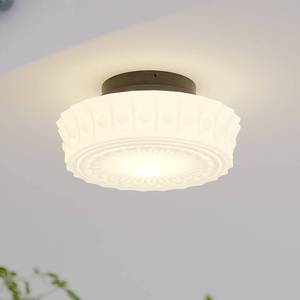 โคมไฟเพดานแก้วสไตล์ฝรั่งเศสย้อนยุค แสงวอร์มไวท์ สำหรับห้องรับประทานอาหาร ห้องโถง ห้องนอน บาร์ สไตล์เซี่ยงไฮ้โบราณ สำหรับบ้านพักตากอากาศ - Product Image 4