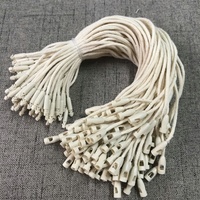 Cordons tressés cirés 100 % coton, élastiques et imperméables, pour étiquettes de vêtements, chaussures et sacs, couleur/taille personnalisables, sans logo, fil inclus