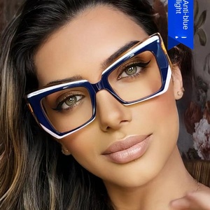 Occhiali da Donna Retrò Trendy a <span class=keywords><strong>Occhio</strong></span> di <span class=keywords><strong>Gatto</strong></span> Poligonali con Montatura Piatta Anti-Luce Blu Personalizzata Stile <span class=keywords><strong>Occhio</strong></span> di <span class=keywords><strong>Gatto</strong></span> - Product Image 2