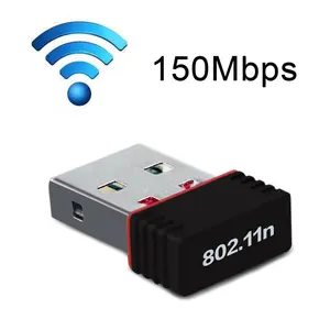 Scheda di rete USB USB2.0 adattatore Wifi ad alta velocità 150Mbps Antenna Wifi USB ricevitore wi-fi senza CD e pacchetto