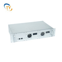 Boîtier de châssis en tôle pour amplificateur de puissance personnalisé, découpe laser, pliage, soudage, usinage CNC, certifié ISO9001, OEM/ODM