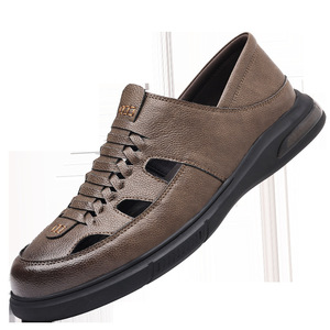 Men's <b>Sandals</b> Soft Sole Breathable <b>Closed</b> <b>Toe</b> Outdoor Casual Shoes Low Heel Rubber Outsole 2024 Summer New Style - Product Image 4