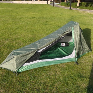 Tenda da Escursionismo Premium per Una Persona con Punti di Ancoraggio Rinforzati per Ambienti Ventosi, Rifugio Tattico per Addestramento e Sopravvivenza - Product Image 2