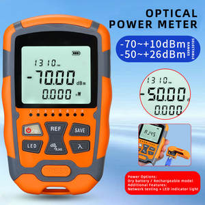 Medidor de Potência Óptica Multifuncional Avançado com Teste de Rede RJ45, Faixa Dupla -70 a +10 dBm - Product Image 3