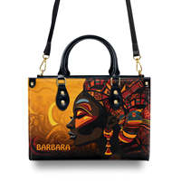 Sac en cuir avec motif imprimé de logo personnalisé, sac à main de culture africaine, sacs à main de mode pour femmes, sacs à main en bandoulière