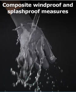 Sarung Tangan Balap Unisex Grosir Anti-Selip Layar Sentuh Termal Tahan Air Tahan Angin Sarung Tangan Bersepeda Musim Dingin - Product Image 4