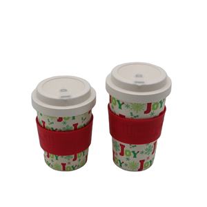 Eco Friendly riutilizzabile da viaggio tazza da caffè 12oz RPET da portare via tazze di bambù per andare tazze per bere tazza di bevande fredde con succo di caffè - Product Image 6