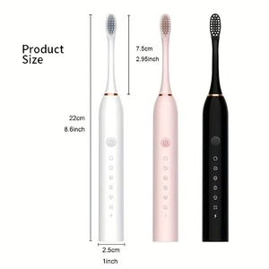 Brosse à dents électrique portable de haute qualité personnalisée, rechargeable par type C, sonique, étanche IPX7 - Product Image 2