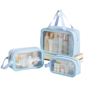Trousse de toilette épaisse de grande capacité, sac de rangement pour cosmétiques, sac de maquillage de voyage portable pour femmes, polyvalent - Product Image 5