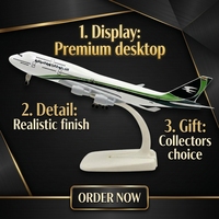 Modèle d'avion en alliage de zinc de 20 cm, livraisons personnalisées, ornement de collection, décoration de bureau