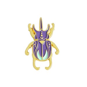 Badge en métal insecte, coccinelle à sept étoiles, cigale, papillon, émail créatif plaqué or, épingle de mariage et de fiançailles - Product Image 6