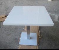 Table de restaurant et de café en bois marbre, chaise ronde pour événements, moderne, style marbre, surface solide, offre spéciale,