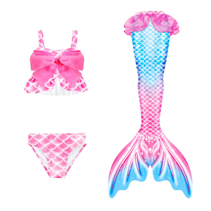 RTS Fashion Design 3pcs <strong>Mermaid</strong> <strong>Tail</strong> Bikini Swimwear Girls <strong>Mermaid</strong> <strong>Tail</strong> for Swimming Swimsuit Hot Spring Set