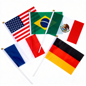 Drapeaux suspendus personnalisés en gros avec logo, impression numérique sur polyester, mini-drapeaux portables personnalisés, cadeaux pour activités <span class=keywords><strong>de</strong></span> vacances - Product Image 5