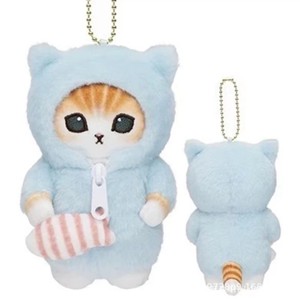 Peluche Japonés de Gato Tiburón Adorable con Relleno de Algodón PP y Diseño de Animal de Dibujos Animados, 10-12cm de Altura, Color Arroz, Pequeño Colgante de Regalo - Product Image 3