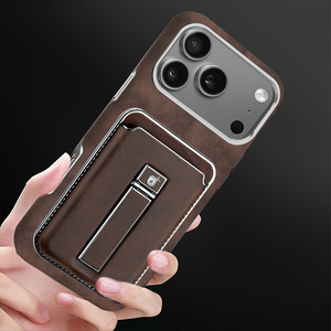Fundas Magnéticas de Piel Sintética para Teléfono Móvil con Ranuras para Tarjetas y Soporte Protector para iPhone 17 14 15 16 Pro Max, Gran Venta - Product Image 4
