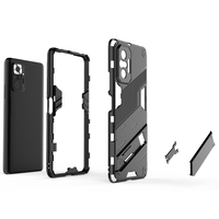 Housse PC TPU Antichoc avec Coque Arrière en Métal pour Xiaomi Redmi Note 10 Pro Max Note 10 4G