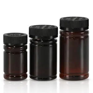 100 ml/120 ml/170 ml breitem Mund Kunststoff-PET-Flasche für pharmazeutische und medizinische Industrie mit individuellem Verschluss