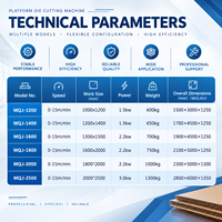 Machine de découpe à plat manuelle grand format MQJ pour la fabrication de boîtes en carton ondulé