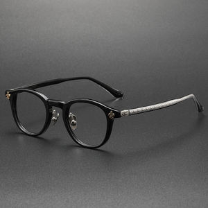 Gafas Ópticas <span class=keywords><strong>de</strong></span> Lujo <span class=keywords><strong>de</strong></span> la <span class=keywords><strong>Marca</strong></span> Harry Designer, Montura <span class=keywords><strong>de</strong></span> Acetato Transparente con Lentes Impresas, Accesorios <span class=keywords><strong>de</strong></span> <span class=keywords><strong>Ropa</strong></span> Premium para Hombre - Product Image 4