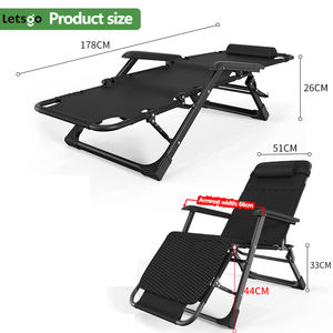 Silla de Playa Reclinable Plana Portátil para Bronceado de Jardín, Tumbona Plegable de Lujo para Descanso al Aire Libre con Logotipo Personalizado - Product Image 3