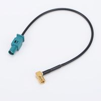 Câble adaptateur coaxial RF FAKRA à angle droit pour module radio de navigation GPS automobile, antenne OEM