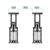 Équipement de garage 3500kg cric hydraulique auto voiture ascenseur double ciseaux pour les ventes