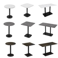 Table moderne en métal pour restaurant, thé au lait, restauration rapide, snack, café, dessert, cantine extérieure, meubles de salon pour traiteur