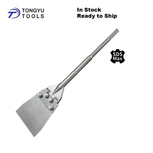 SDS Max 6&quot; X 25&quot; Wide Blade Floor Scraper Chisel, Heavy Duty TE-C Rotary <strong>Hammer</strong> Thinset Tile Adhesive Removal Demolition Tools - Product Image 1