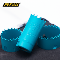 Kit de scies cloches bi-métalliques robustes 8 pièces avec accessoires complets pour le perçage du bois, du métal et du PVC