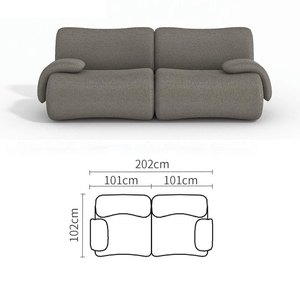 Premium Luxury Apartment Living Compressed Sofa Sponge Velvet Fabric Convertible L-Shaped Corner Sectional Modular Design - Product Image 5