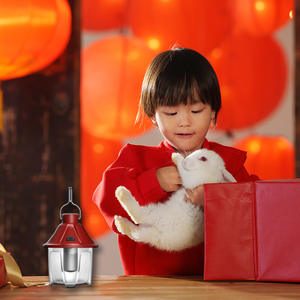 New Year Camping <b>Lantern</b> Red Led Warm White Rechargeable Battery <b>Outdoor</b> Tent Light Retro Atmosphere Lamp - Product Image 3