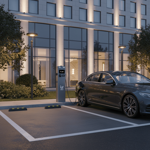 Estación de Carga Pública para Vehículos Eléctricos Eichrechtskonform, Doble CA de 22 kW, Tipo 1 y Tipo 2, Cargador para Autos Eléctricos - Product Image 1
