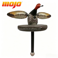 MOJO Outdoors Leurres de chasse flottants en plastique Redhead pour canards mallards, série Elite avec fonction rotative et télécommande