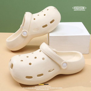Women's Summer Breathable EVA <b>Clogs</b> Thick Sole Comfort Outdoor Closed Toe Slippers Off White 36-41 - Product Image 1