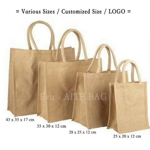 Borsa Tote in juta stampata su misura per vendita a caldo con stampa personalizzata Design per damigella d'onore di piccole dimensioni - Product Image 5